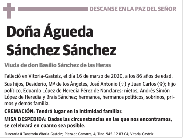 Águeda Sánchez Sánchez