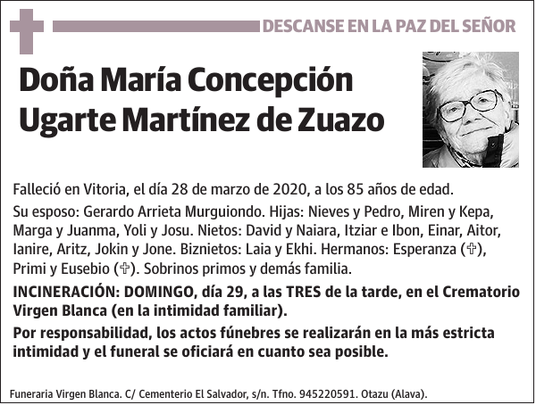 María Concepción Ugarte Martínez de Zuazo