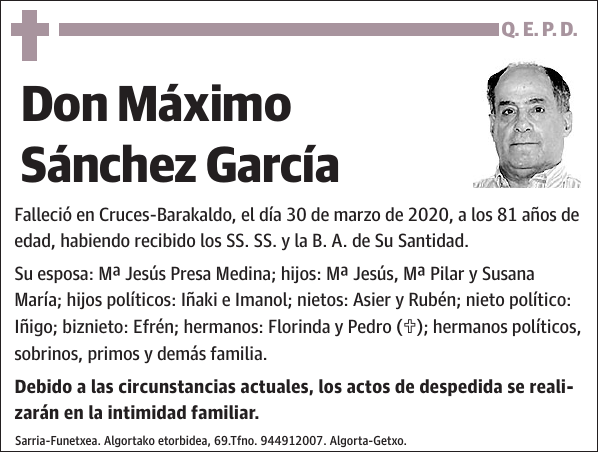 Máximo Sánchez García