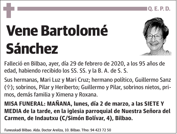 Vene Bartolomé Sánchez