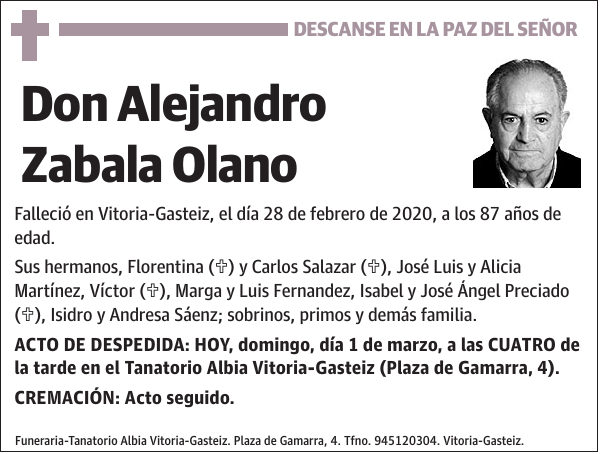 Alejandro Zabala Olano