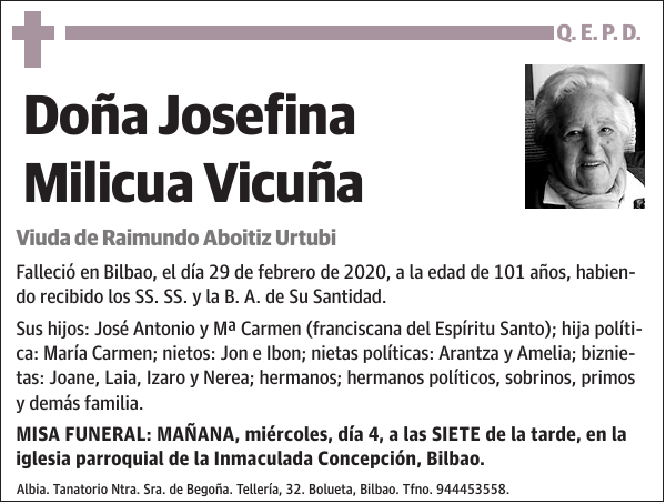 Josefina Milicua Vicuña