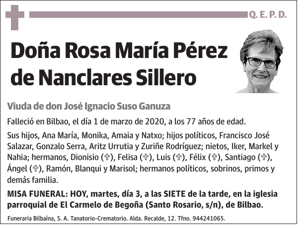 Rosa María Pérez de Nanclares Sillero