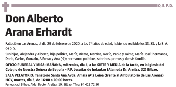 Alberto Arana Erhardt