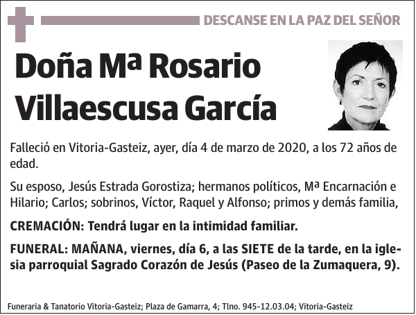 Mª Rosario Villaescusa García