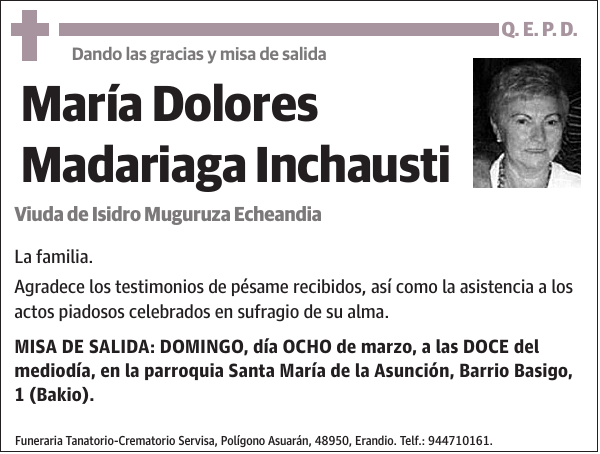 María Dolores Madariaga Inchausti