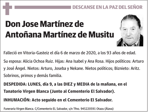 Jose Martínez de Antoñana Martínez de Musitu