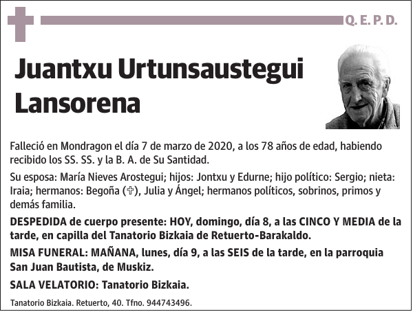 Juantxu Urtunsaustegui Lansorena