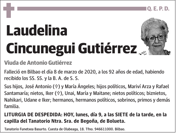 Laudelina Cincunegui Gutiérrez