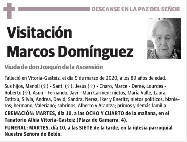 Visitación Marcos Domínguez