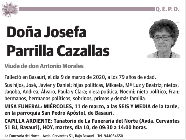 Josefa Parrilla Cazallas