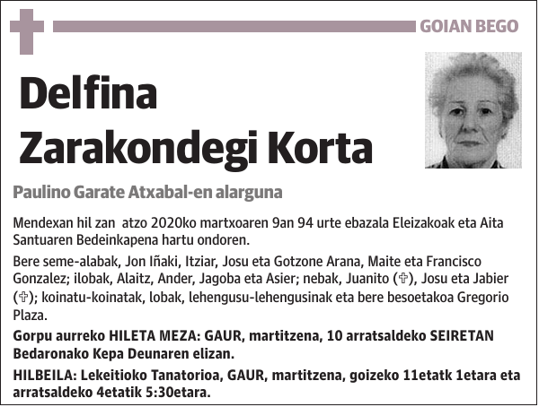 Delfina Zarakondegi Korta