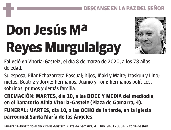 Jesús Mª Reyes Murguialgay