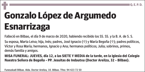 Gonzalo López de Argumedo Esnarrizaga