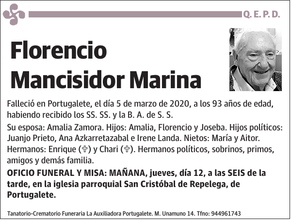 Florencio Mancisidor Marina