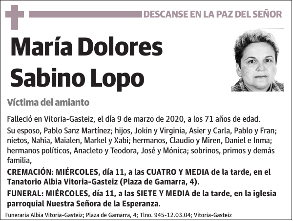 María Dolores Sabino Lopo