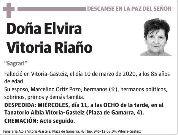 Elvira Vitoria Riaño