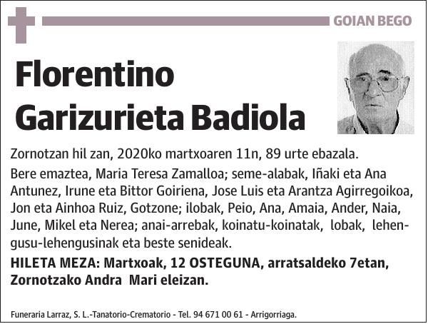 Florentino Garizurieta Badiola