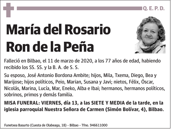 María del Rosario Ron de la Peña