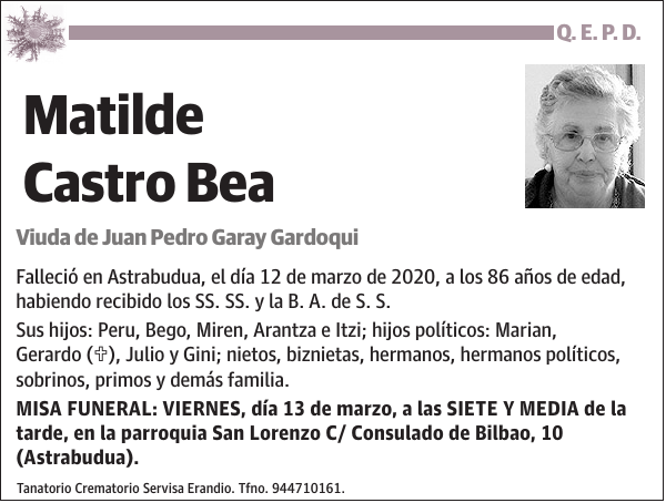 Matilde Castro Bea