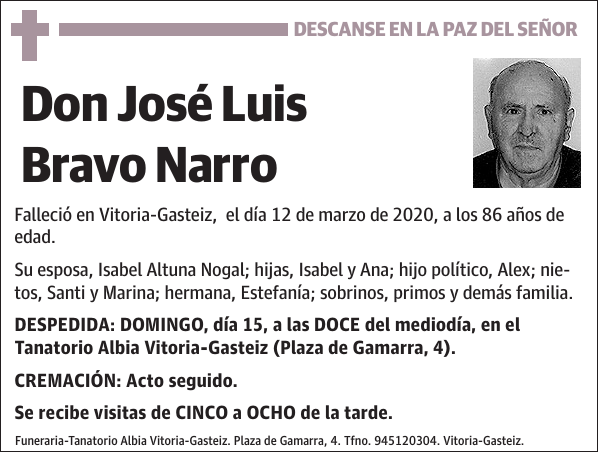 José Luis Bravo Narro