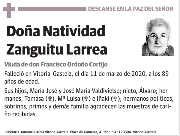 Natividad Zanguitu Larrea