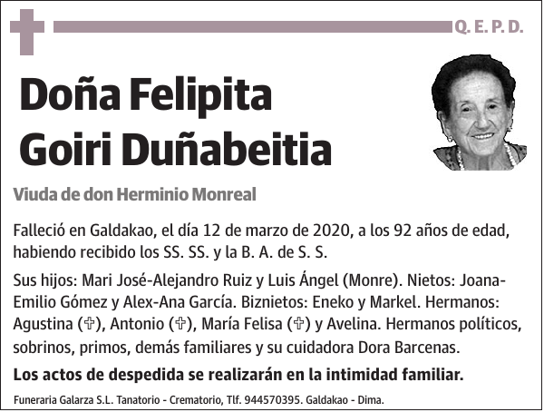 Felipita Goiri Duñabeitia