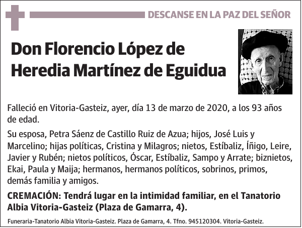 Florencio López de Heredia Martínez de Eguidua