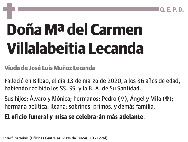 Mª del Carmen Villalabeitia Lecanda