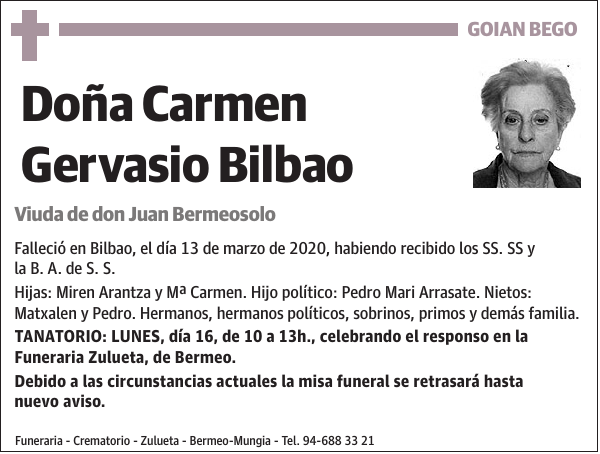 Carmen Gervasio Bilbao