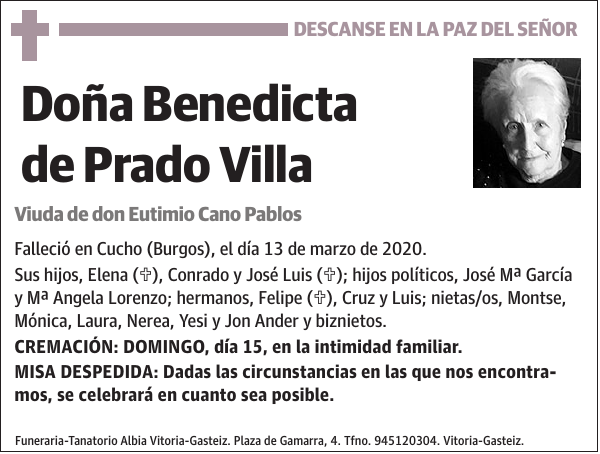 Benedicta de Prado Villa