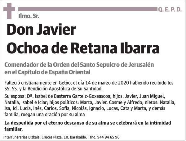 Javier Ochoa de Retana Ibarra