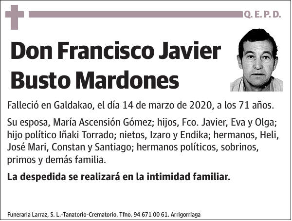 Francisco Javier Busto Mardones