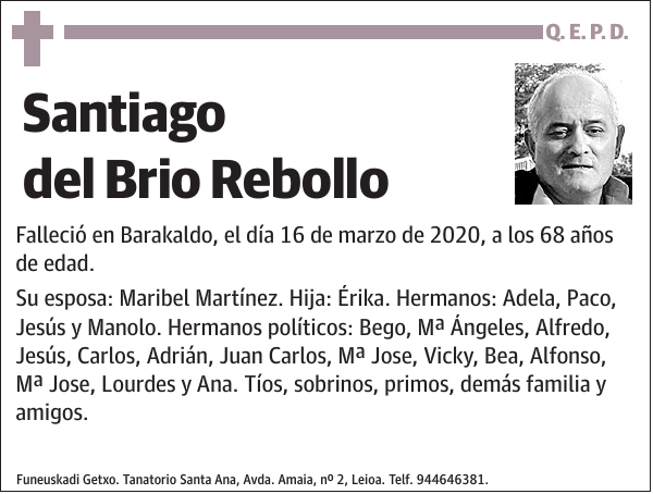 Santiago del Brio Rebollo