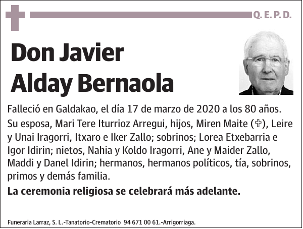 Javier Alday Bernaola