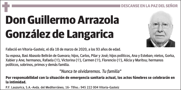 Guillermo Arrazola González de Langarica