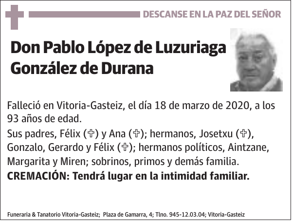 Pablo López de Luzuriaga González de Durana