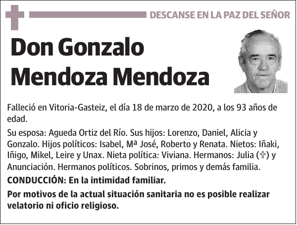 Gonzalo Mendoza Mendoza