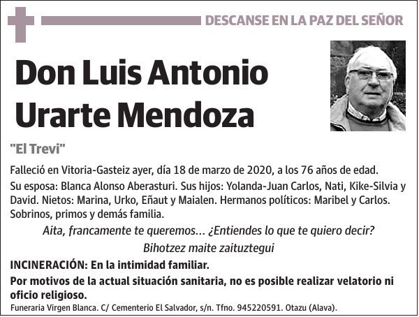 Luis Antonio Urarte Mendoza