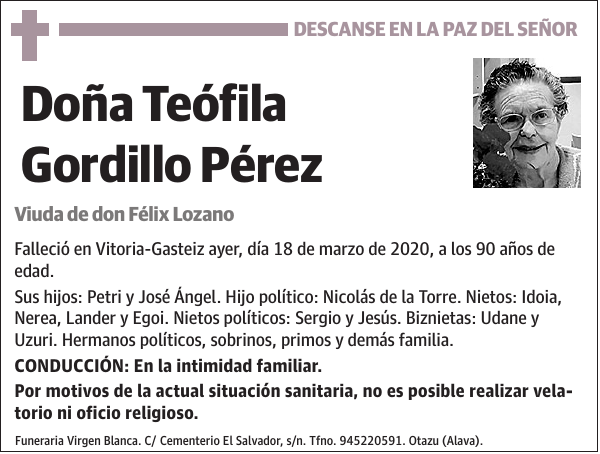 Teófila Gordillo Pérez