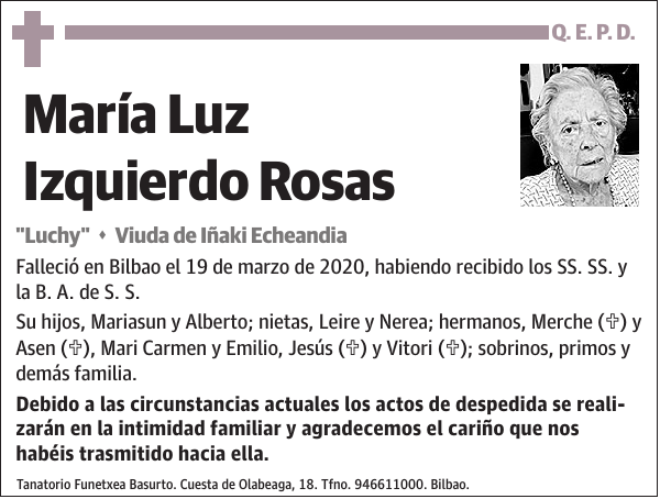 María Luz Izquierdo Rosas