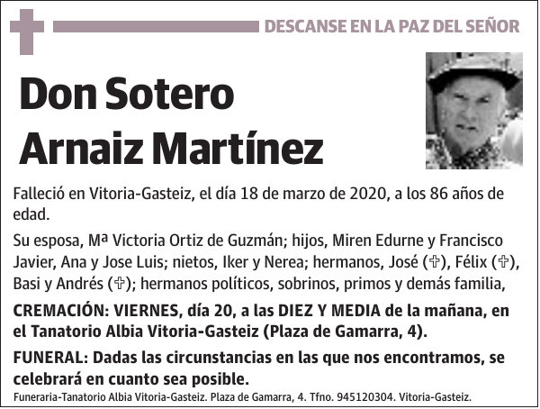 Sotero Arnaiz Martínez