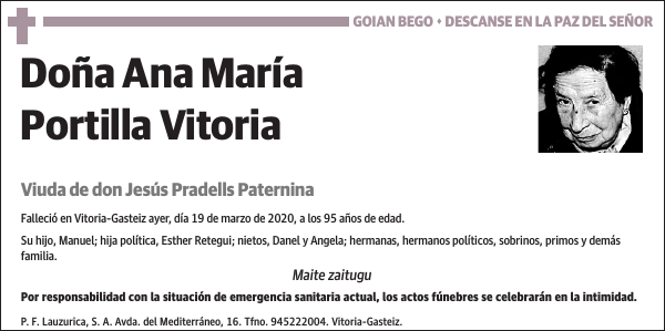 Ana María Portilla Vitoria