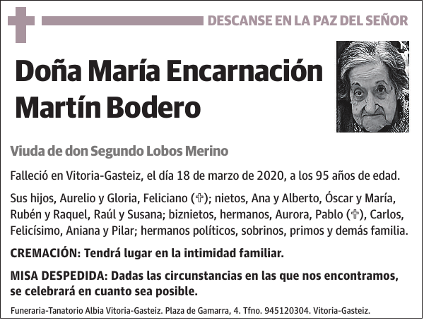 María Encarnación Martín Bodero