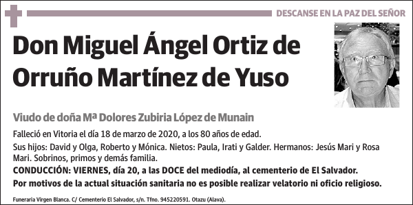 Miguel Ángel Ortiz de Orruño Martínez de Yuso