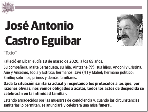 José Antonio Castro Eguibar