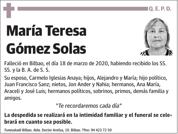 María Teresa Gómez Solas