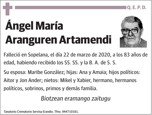 Ángel María Aranguren Artamendi