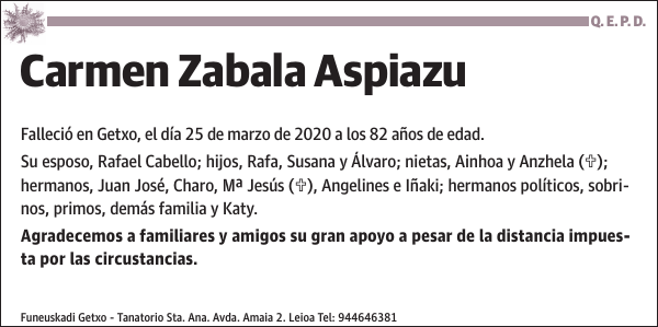 Carmen Zabala Aspiazu