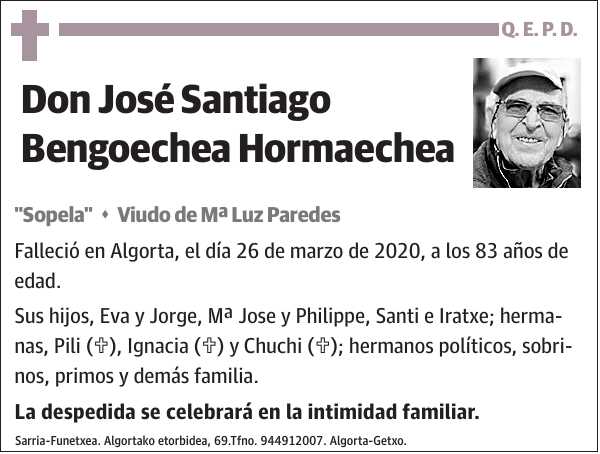 José Santiago Bengoechea Hormaechea